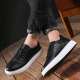 2020 Classic Oxfords Leather Men's Shoes Lace Up Breathable Formal Office for Man Big Size 39-44 Flats Casual Shoes Men *