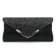 2021 High Quality PU Leather Women Lady Sequins Clutch Bag Evening Wedding Party Prom Handbag Purse Wallet Shinny Shoulder Bags