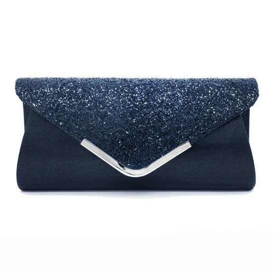2021 High Quality PU Leather Women Lady Sequins Clutch Bag Evening Wedding Party Prom Handbag Purse Wallet Shinny Shoulder Bags