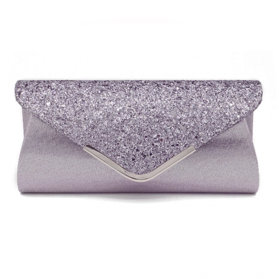 2021 High Quality PU Leather Women Lady Sequins Clutch Bag Evening Wedding Party Prom Handbag Purse Wallet Shinny Shoulder Bags